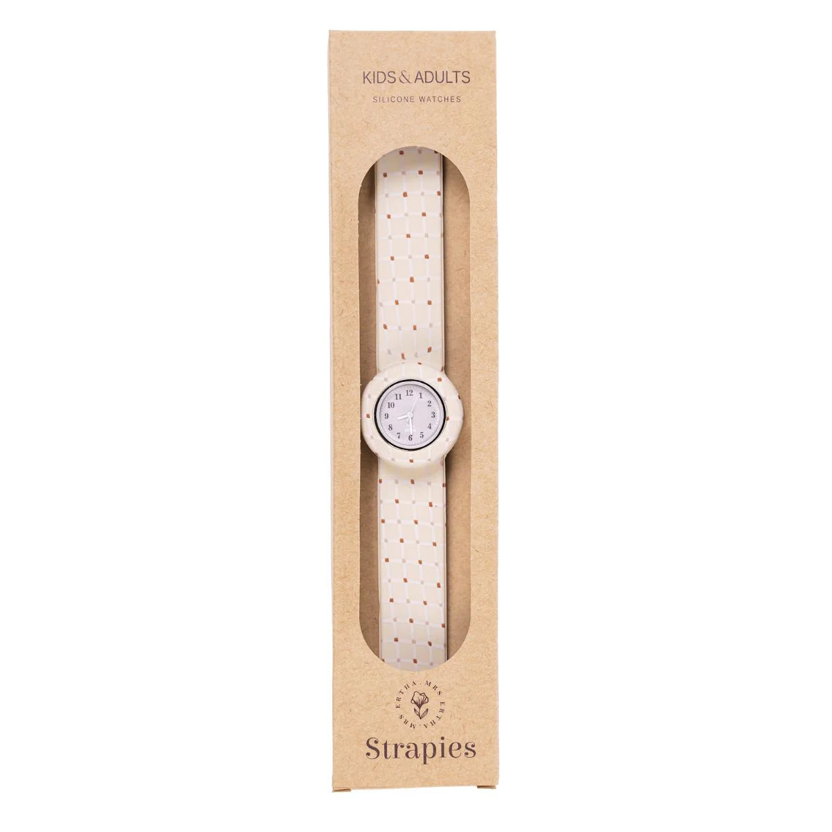 Mrs Ertha New Strapies Horloge – Organic Squares&nbsp; Kids Plus