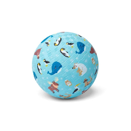 ❄️ Little L Sensorisch Speelgoed – Rubberen Bal Noordpool (13 cm) Kids Plus
