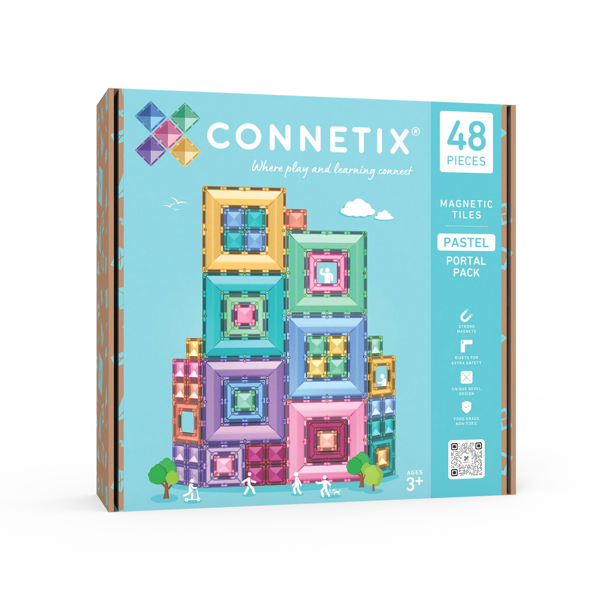 CONNETIX Pastel Portal Pack – 48 stuks Kids Plus