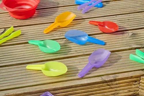TickiT Doorschijnende Gekleurde Schepjes – 6 stuks Kids Plus