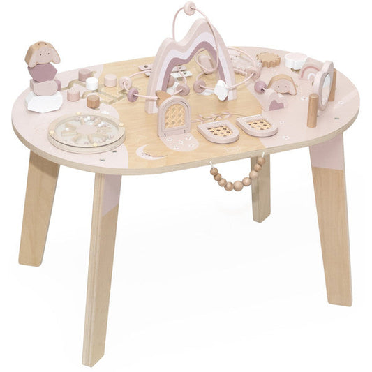Label Label – Houten Activiteitentafel Roze 🎀✨ Kids Plus