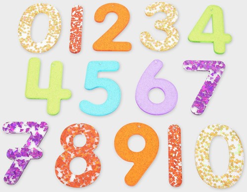 TickiT Rainbow Glitter Numbers Set