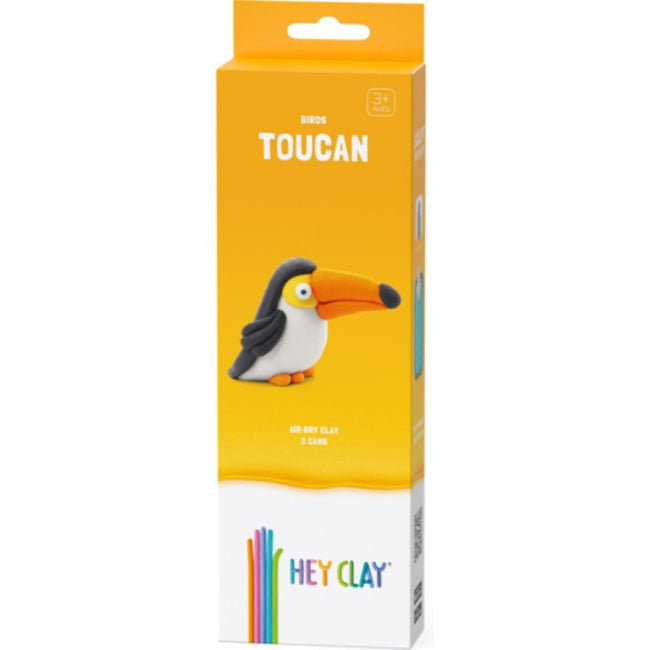Hey-Clay Toucan 3 Cans Boetseerklei! Kids Plus