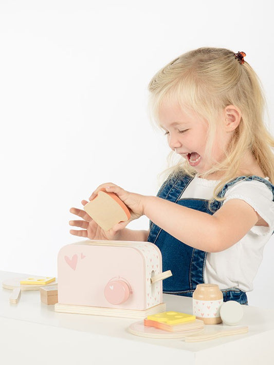 Label Label – Houten Broodrooster – Pink Kids Plus