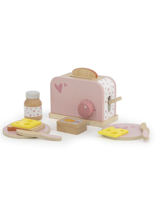 Label Label – Houten Broodrooster – Pink Kids Plus