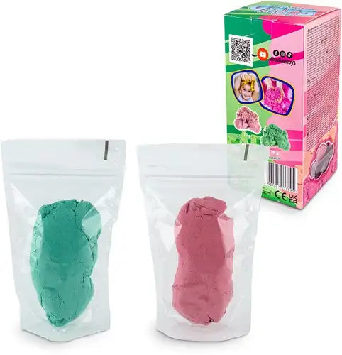 Tuban - Fluffy Sand – Pink &amp; Green (2 x 70 g)