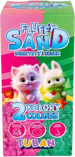 Tuban - Fluffy Sand – Pink &amp; Green (2 x 70 g)