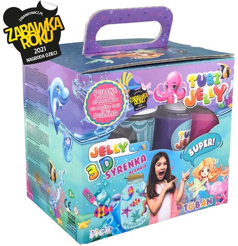 Tuban - Tubi Jelly Set Met 6 Kleuren En Klein Aquarium – Zeemeermin