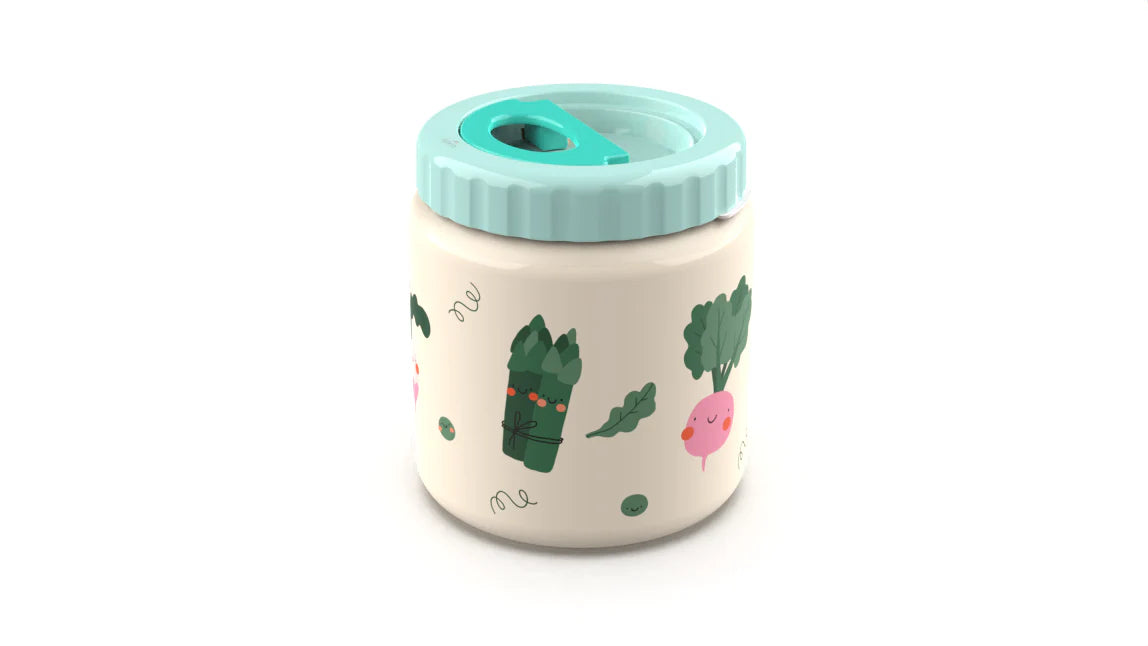 The Cotton Cloud Big Thermo Food Jar - Veggie Pals