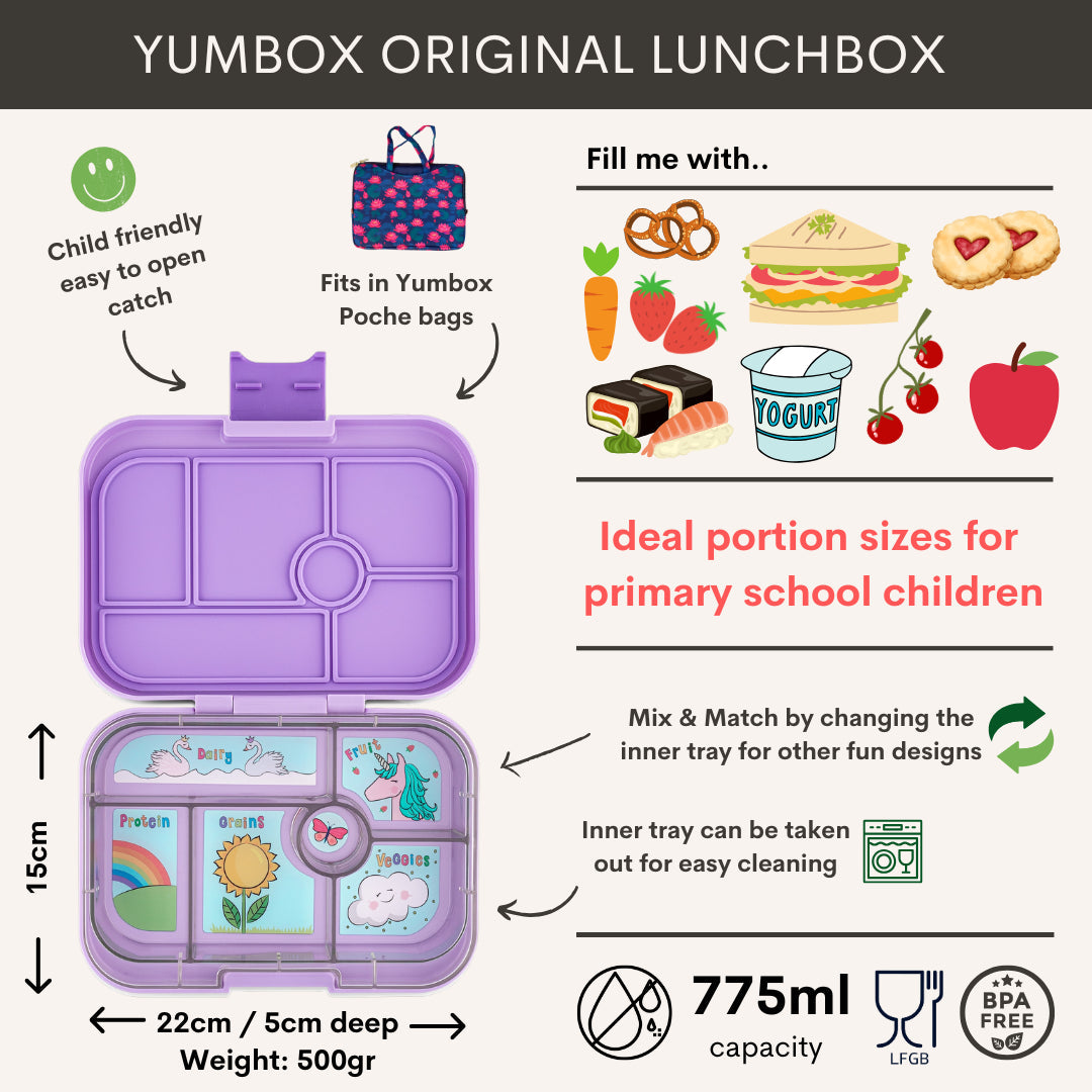 Yumbox Original Lavande Paars / Eenhoorn Kids Plus